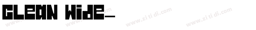 clean wide字体转换